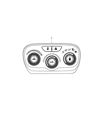 2013 Dodge Dart Switches - Heater & A/C Diagram