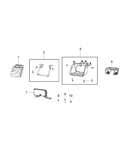 2021 Jeep Gladiator Camera System Diagram 1