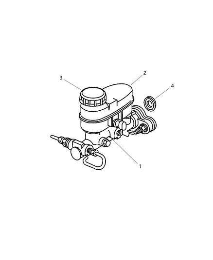 2001 Chrysler PT Cruiser Master Cylinder Diagram