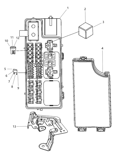 2010 Jeep Compass Power Distribution Center Diagram