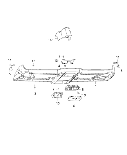 2014 Ram ProMaster 3500 Overhead Console Diagram