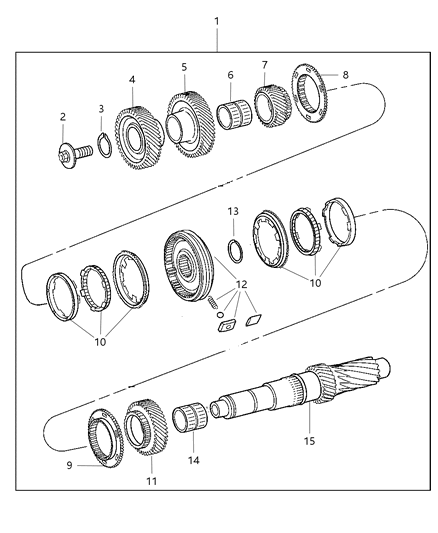 2007 Jeep Liberty Countershaft Diagram