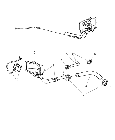 2007 Dodge Ram 2500 Fuel Filler Tube Diagram