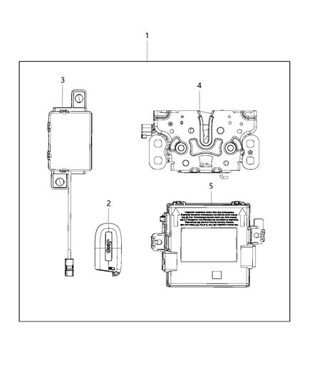 2018 Jeep Compass Receiver-Hub Diagram for 68286842AE