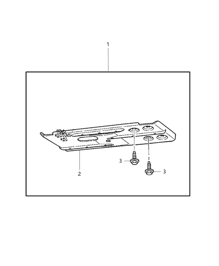 2008 Dodge Ram 1500 Plate Kit - Skid - Front Diagram