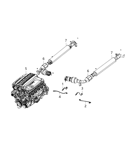 2017 Dodge Viper Oxygen Sensors Diagram