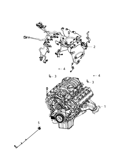 2020 Dodge Challenger Wiring-Engine Diagram for 5035570AD