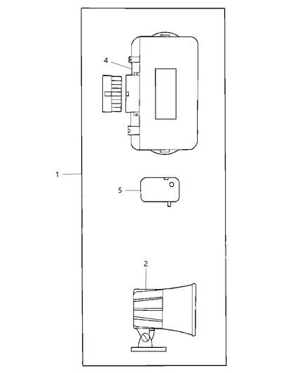 2003 Chrysler Sebring Alarm, EVS II Diagram