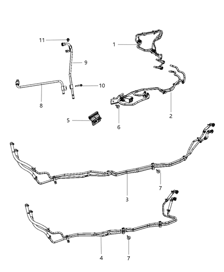 2011 Ram 3500 A/C Urea Plumbing Diagram