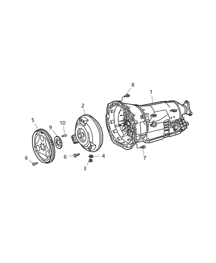 2006 Dodge Sprinter 2500 Pkg Part-Automatic Diagram for 5117838AA