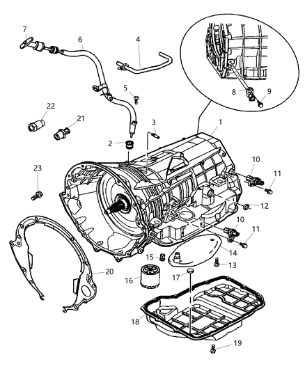 2005 Dodge Dakota Case And Extension Related Parts Diagram 2