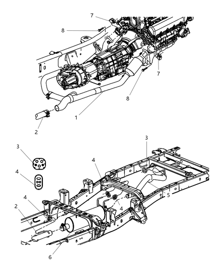 2008 Dodge Ram 1500 Exhaust System Diagram 1