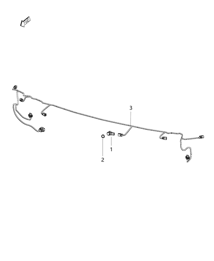 2015 Jeep Cherokee Wiring-Front FASCIA Diagram for 68216149AB