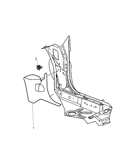 2005 Dodge Neon Cowl Panels Diagram