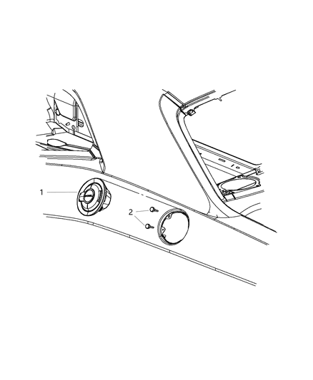 2014 Dodge Challenger Door Fuel-Fuel Fill Diagram for 68250120AA