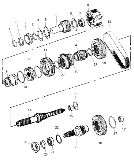 2002 Dodge Ram 1500 Gear Train Diagram 1