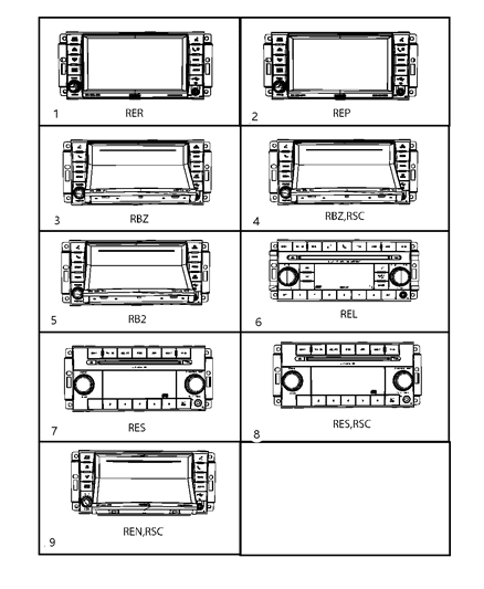 2010 Dodge Charger Radio-AM/FM/CD/DVD/HDD Diagram for 5064679AG