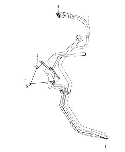 2008 Dodge Ram 3500 Fuel Lines & Related Diagram