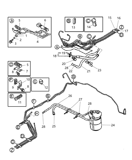 2004 Chrysler Sebring Coupe Fuel Line Diagram