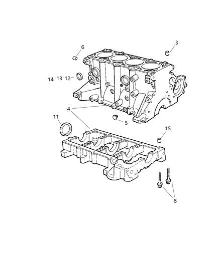 2003 Chrysler PT Cruiser Wiring-Engine Block Heater Diagram for 5033232AA