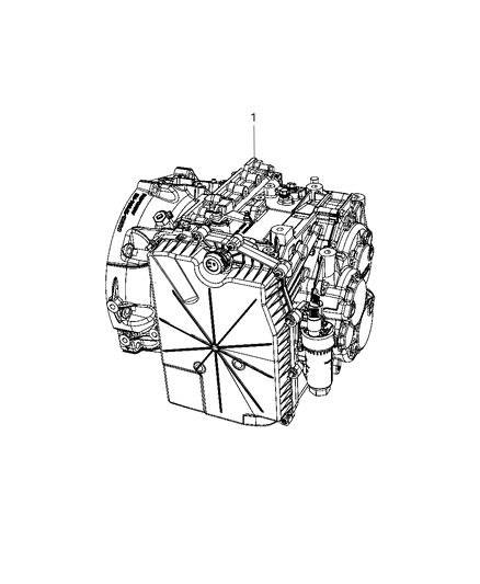 2008 Dodge Avenger Transmission / Transaxle Assembly Diagram 3