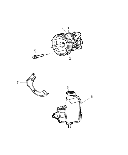 2007 Jeep Grand Cherokee Label-Power Steering Fluid Diagram for 52124056AA