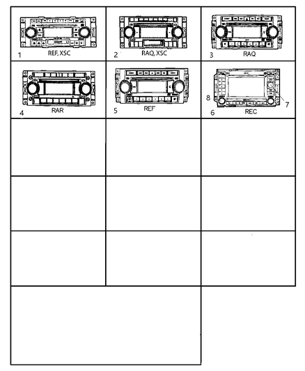 2009 Dodge Ram 3500 Radio-AM/FM Cd W/NAV/DVD & Cd-Ctr Diagram for 5064184AG