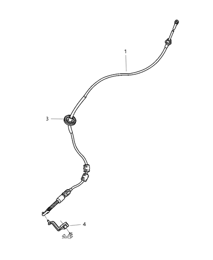 2001 Dodge Grand Caravan Controls , Gearshift , Column Shaft Diagram 1