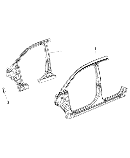 2017 Dodge Journey Front Aperture Panel Diagram