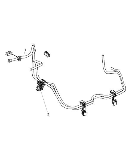 2006 Jeep Grand Cherokee Fuel Lines, Chassis Bundle Diagram