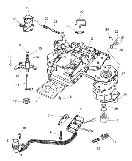 1999 Jeep Grand Cherokee RETAINER-Transmission Governor SOLEN Diagram for 4617211