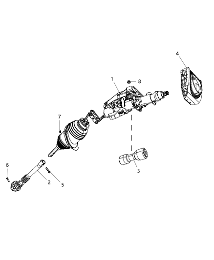 2011 Chrysler 300 Steering Column Diagram 1