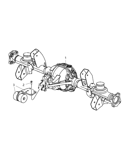 2006 Jeep Commander Axle-Service Rear Diagram for 5135811AF