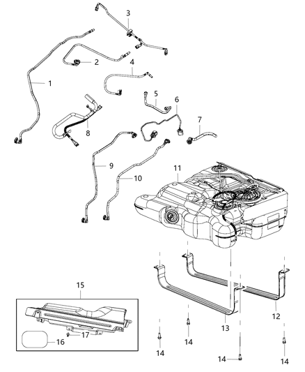 2015 Chrysler Town & Country Fuel Tank Diagram