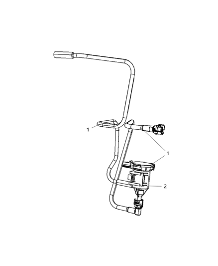 2010 Chrysler Sebring Emission Control Vacuum Harness Diagram 2