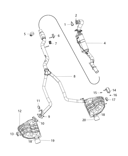 2015 Jeep Grand Cherokee Exhaust System Diagram 6