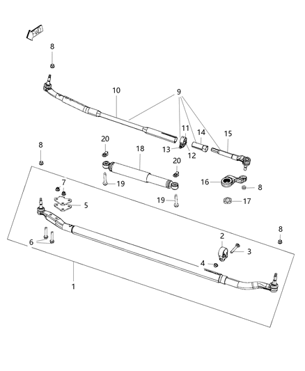 2019 Ram 3500 Steering Linkage Diagram