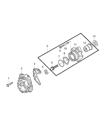 2014 Ram ProMaster 1500 O Ring Diagram for 68094568AA