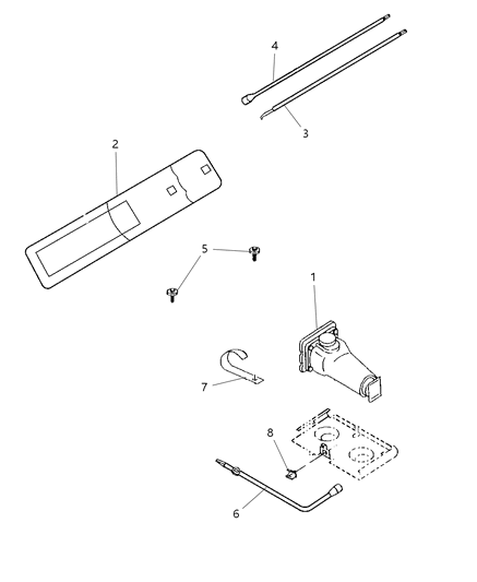 2006 Jeep Wrangler Jack & Storage Diagram