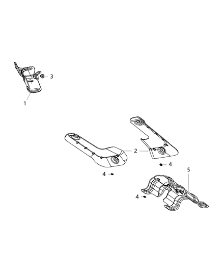 2014 Dodge Challenger Exhaust System Heat Shield Diagram