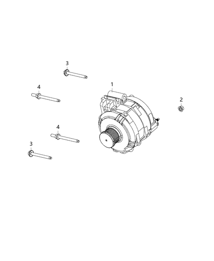 2019 Ram 1500 Engine Diagram for 68329852AC