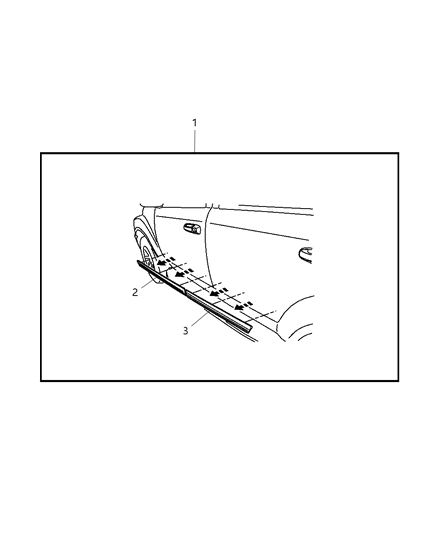 2007 Chrysler Aspen Body Side Molding Assembly Diagram