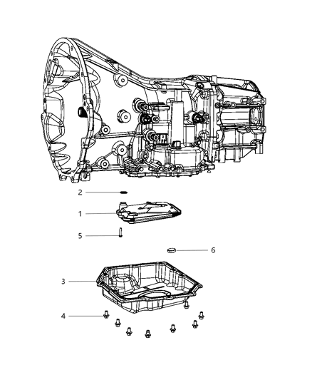 2011 Jeep Liberty Filter-Transmission Oil Diagram for 68059549AA