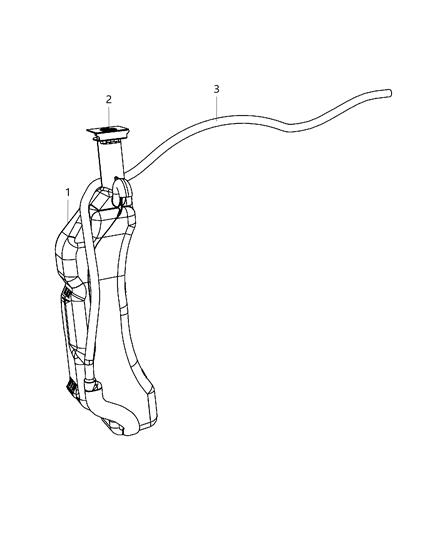 2019 Dodge Grand Caravan Coolant Recovery Bottle Diagram