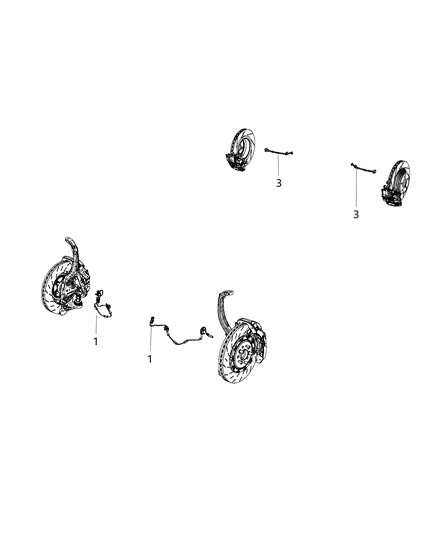 2016 Dodge Charger Sensors - Brakes Diagram