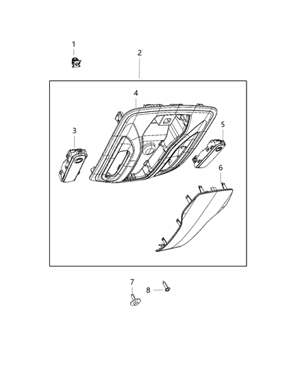 2020 Chrysler Pacifica Overhead Console Diagram 2