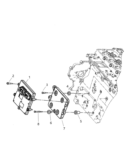 2006 Dodge Ram 2500 Screw Diagram for 5093105AA