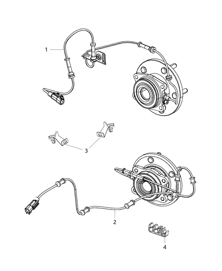 2019 Jeep Cherokee Sensors - Brake Diagram