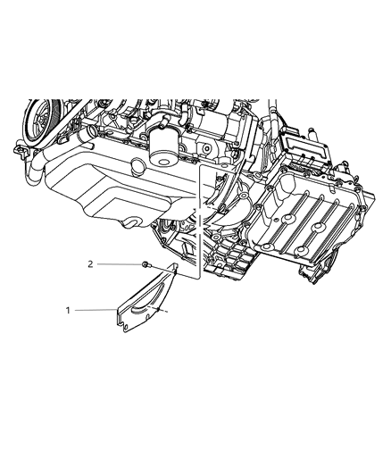 2010 Dodge Grand Caravan Mounting Covers And Shields Diagram 1