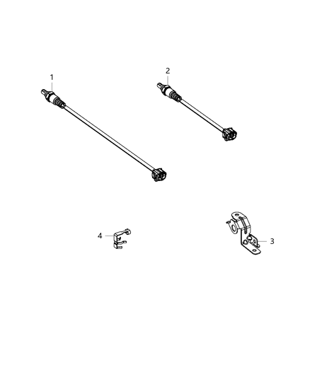 2015 Dodge Dart Clip-Sensor Diagram for 68148321AA